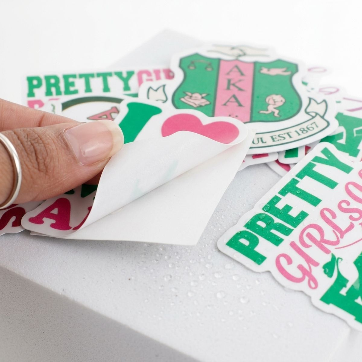 Alpha Kappa Alpha 60 Piece Sticker Set