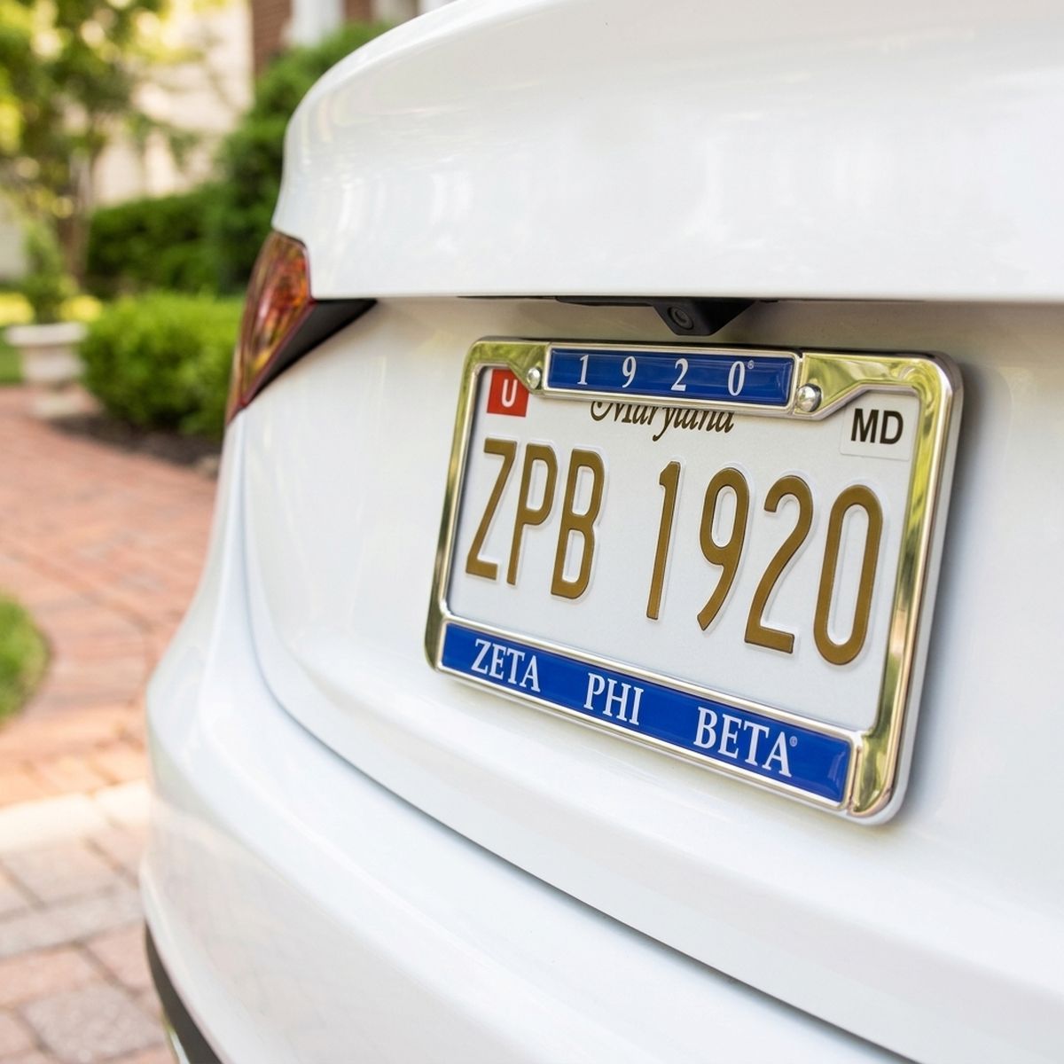 Zeta Phi Beta 1920 License Plate Frame