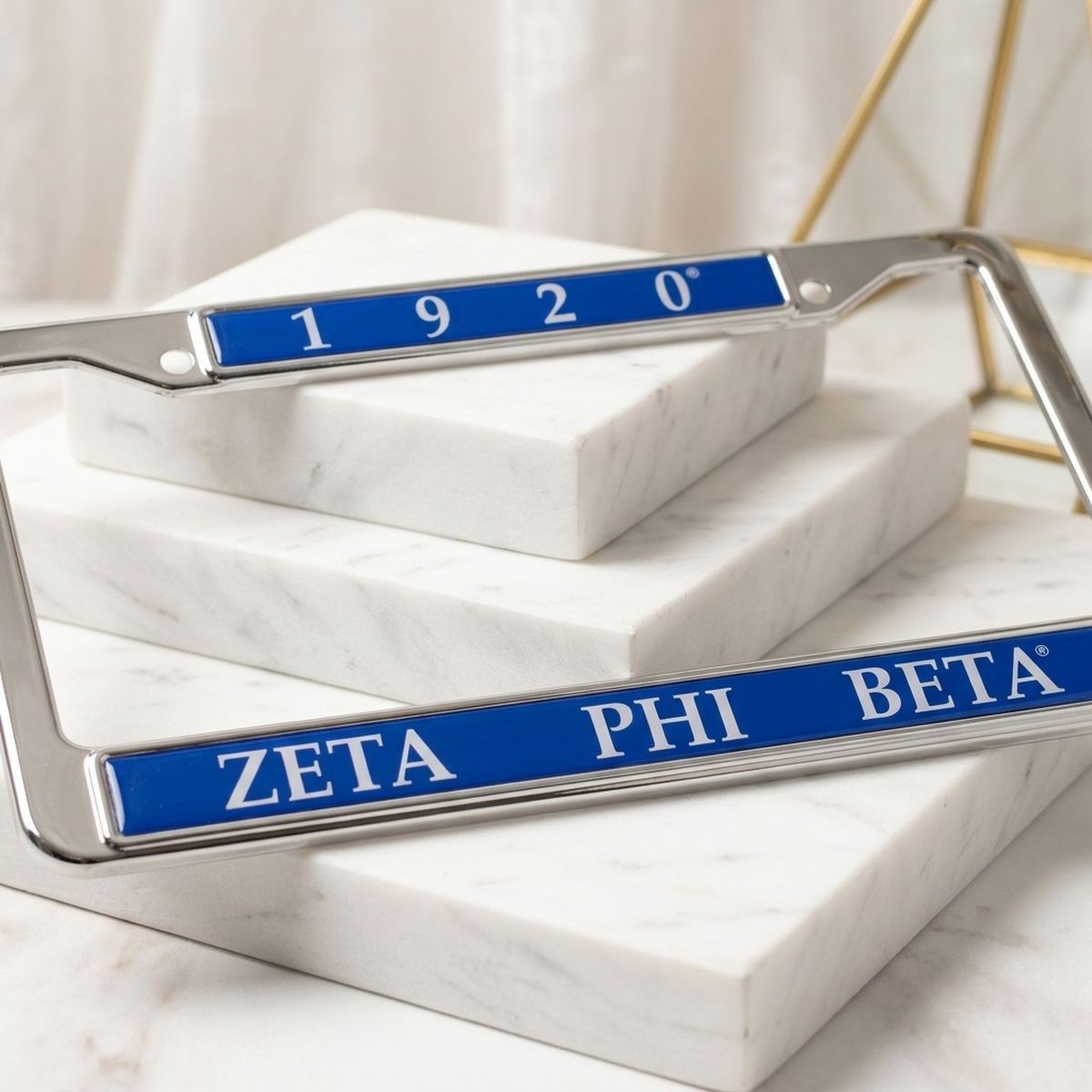Zeta Phi Beta 1920 License Plate Frame