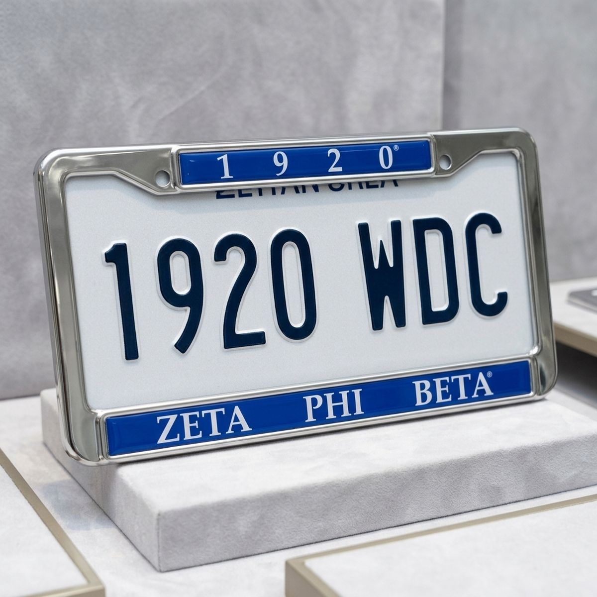 Zeta Phi Beta 1920 License Plate Frame