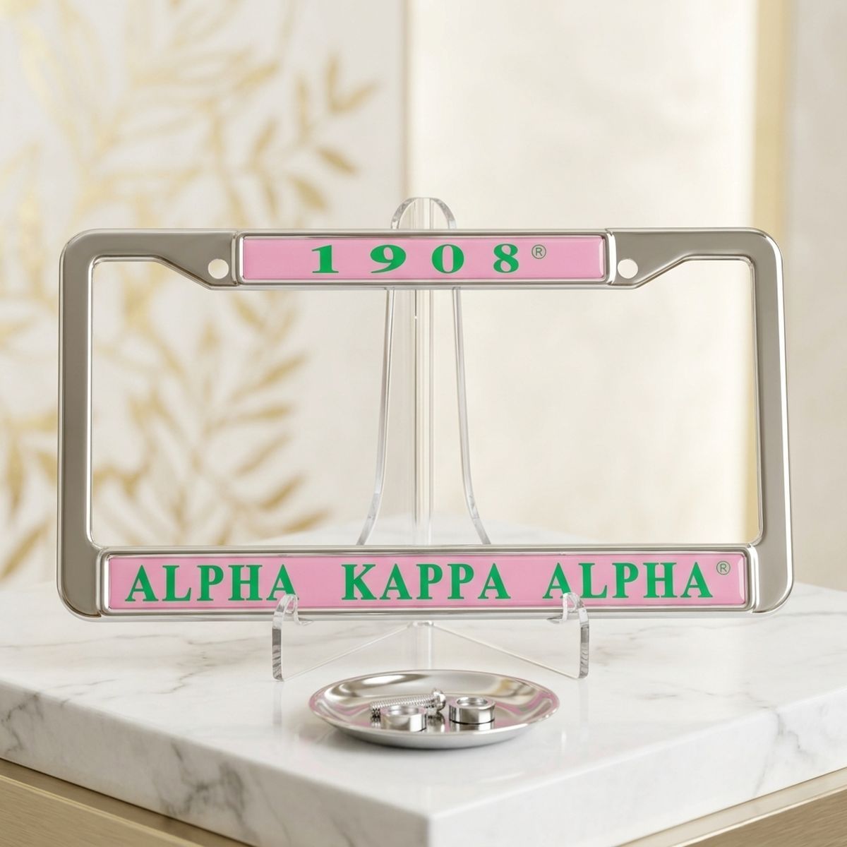 Alpha Kappa Alpha 1908 License Plate Frame