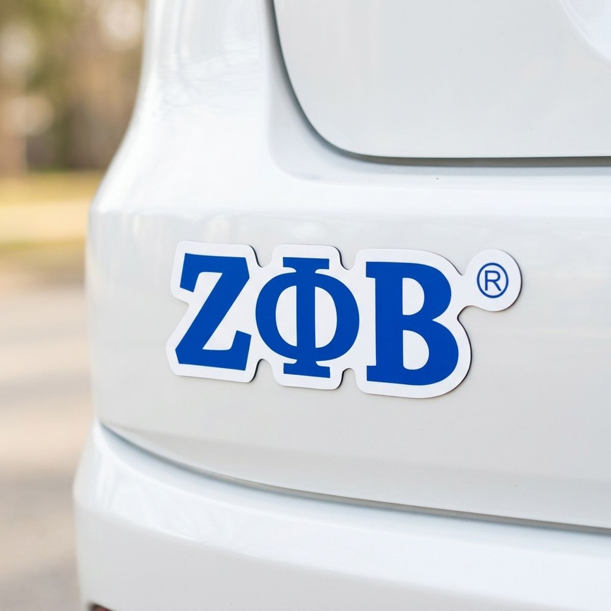 Zeta Phi Beta Greek Letter Car Bumper Magnet