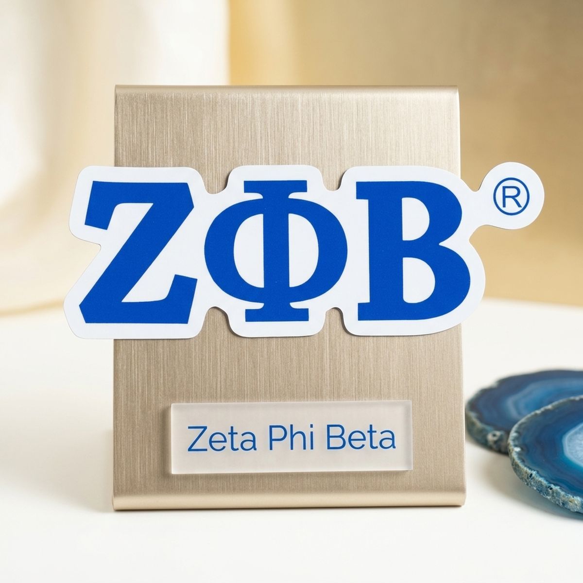 Zeta Phi Beta Greek Letter Car Bumper Magnet