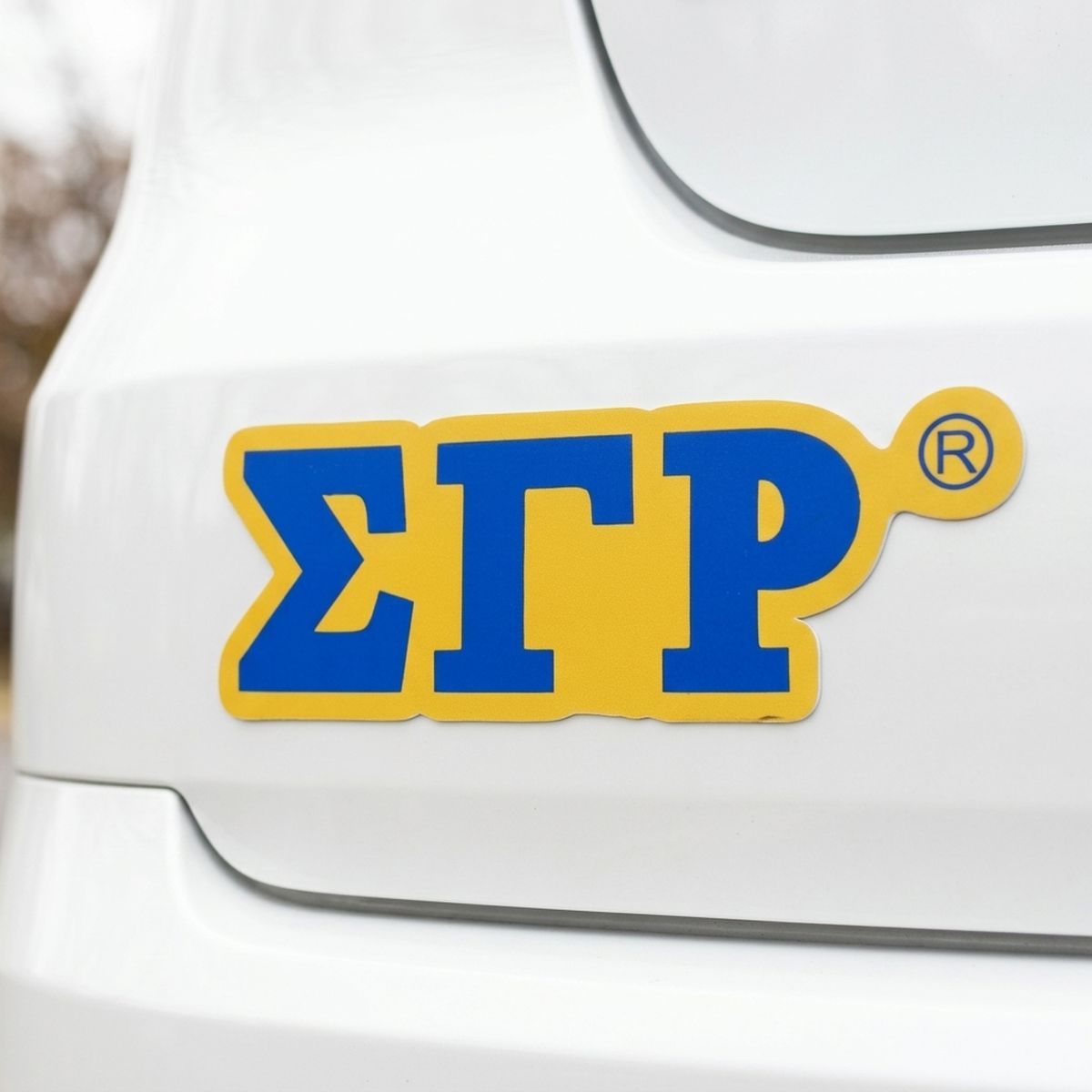 Sigma Gamma Rho Greek Letter Car Bumper Magnet