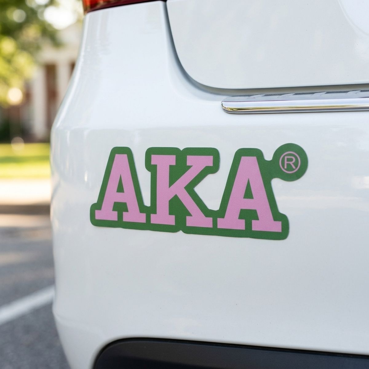 Alpha Kappa Alpha Greek Letter Car Bumper Magnet
