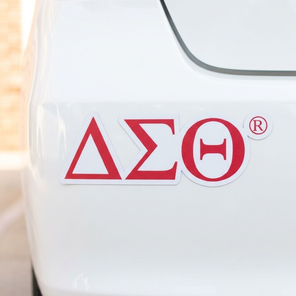 Delta Sigma Theta Greek Letter Car Bumper Magnet