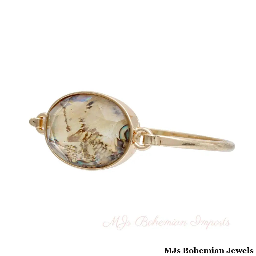 Opal Marbled Oval Bangle
