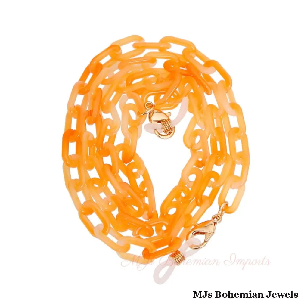 Orange Link Sunglasses Chain