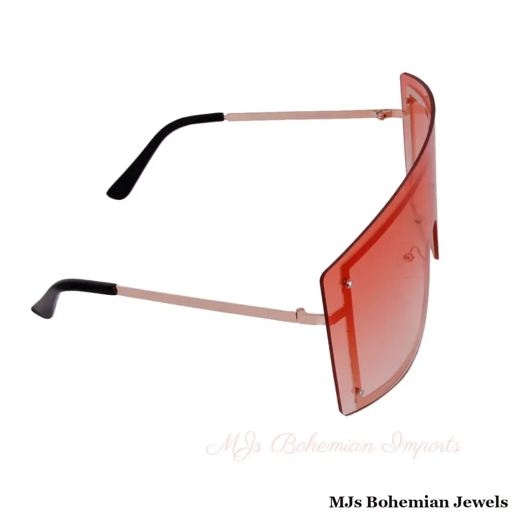 Orange Shield Shades - Bespoke Eyewear