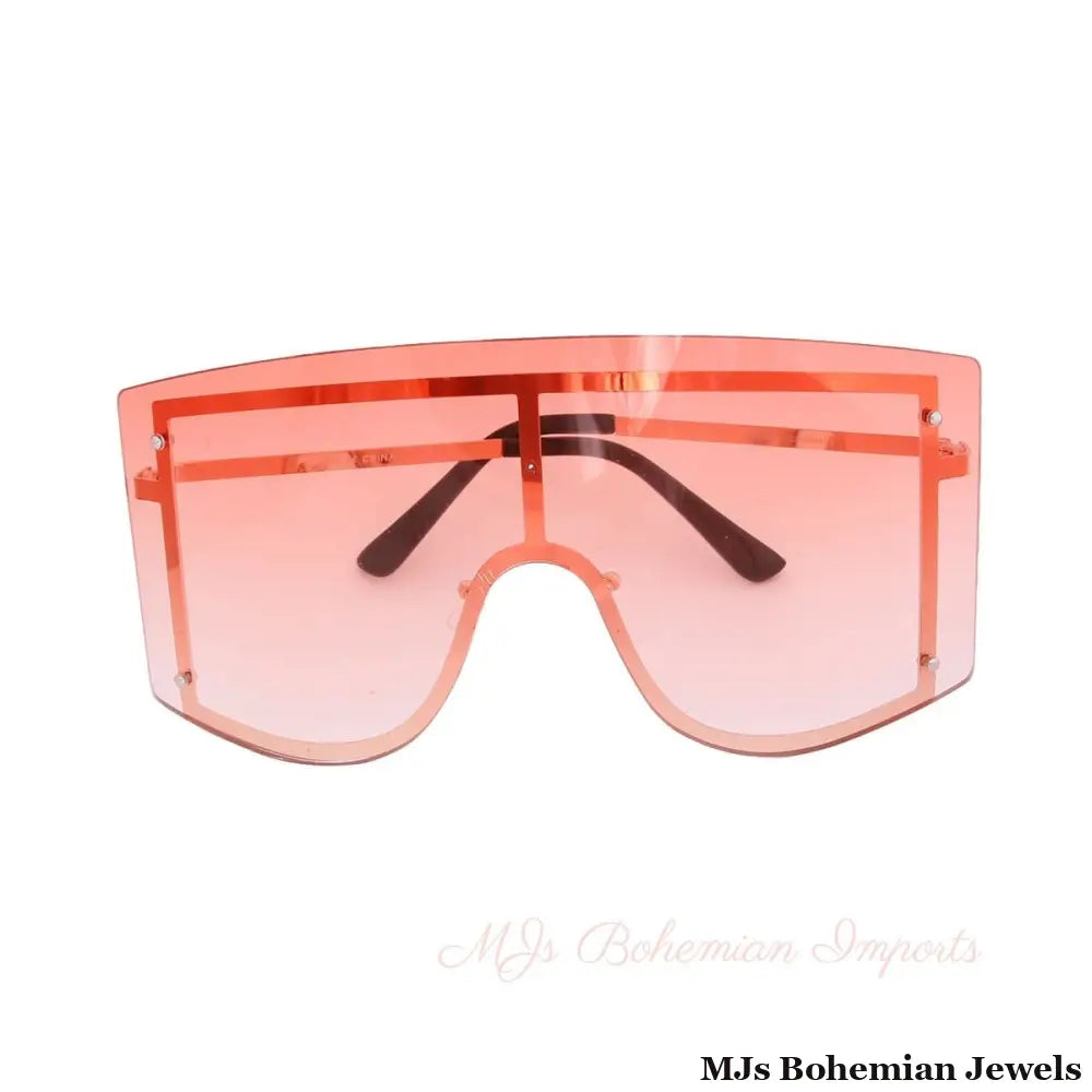 Orange Shield Shades - Bespoke Eyewear