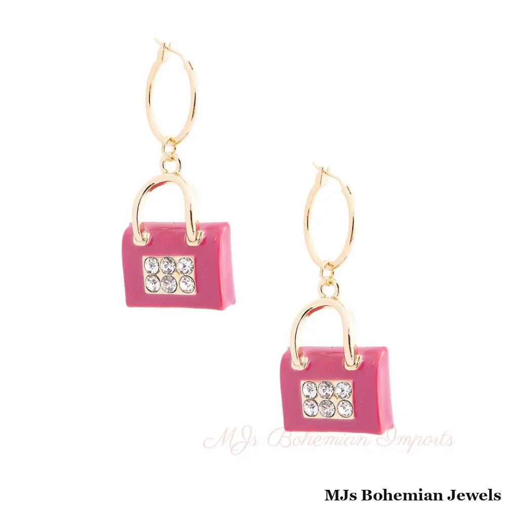 Pink Boutique Handbag Hoops
