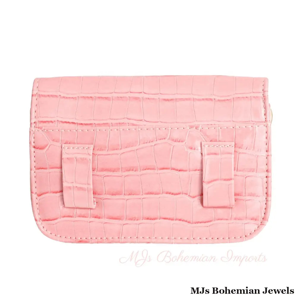 Pink Croc Belt Bag