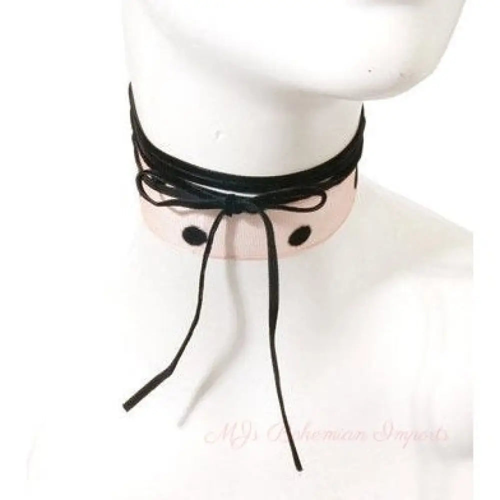 Pink Lace Choker