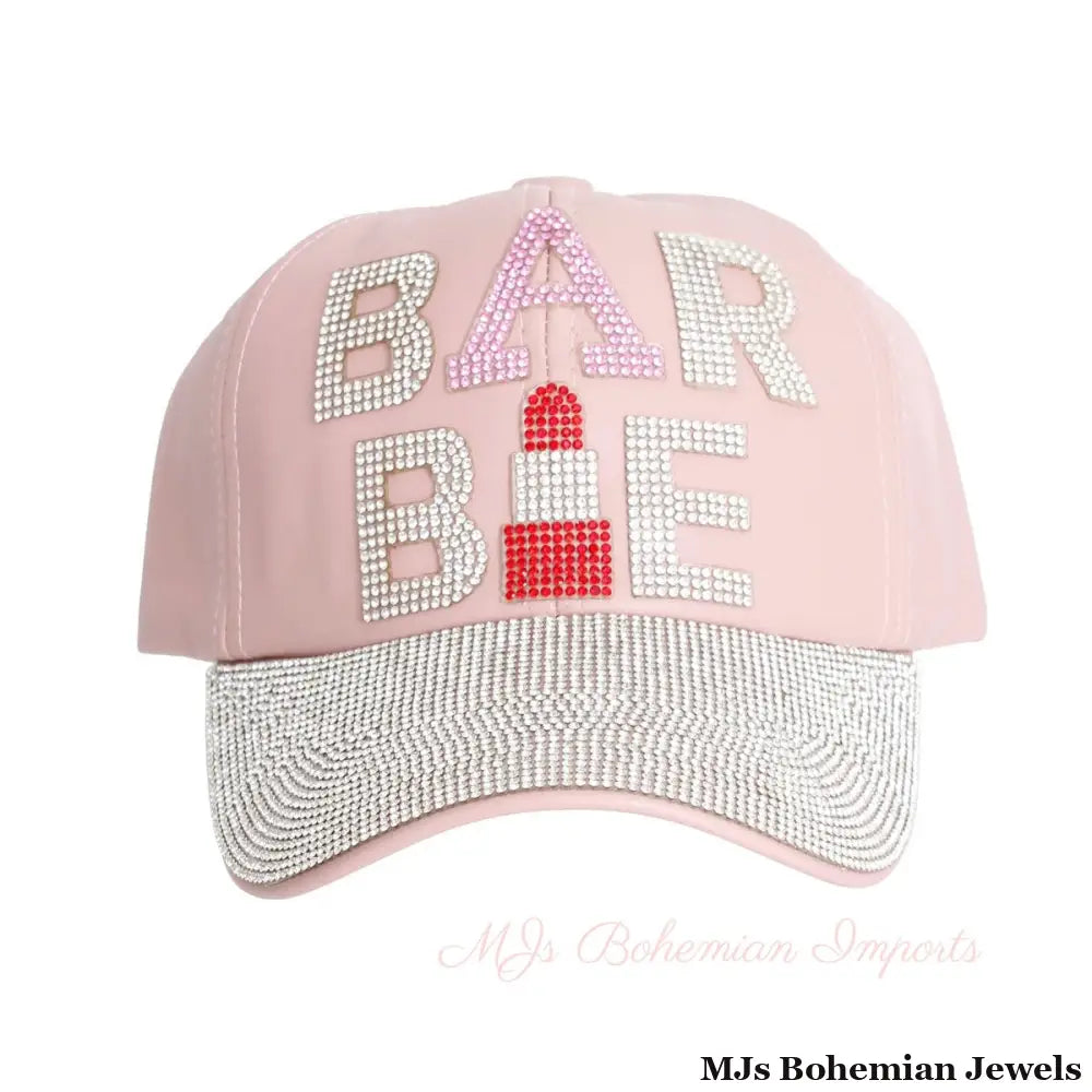 Pink Leather Barbie Hat
