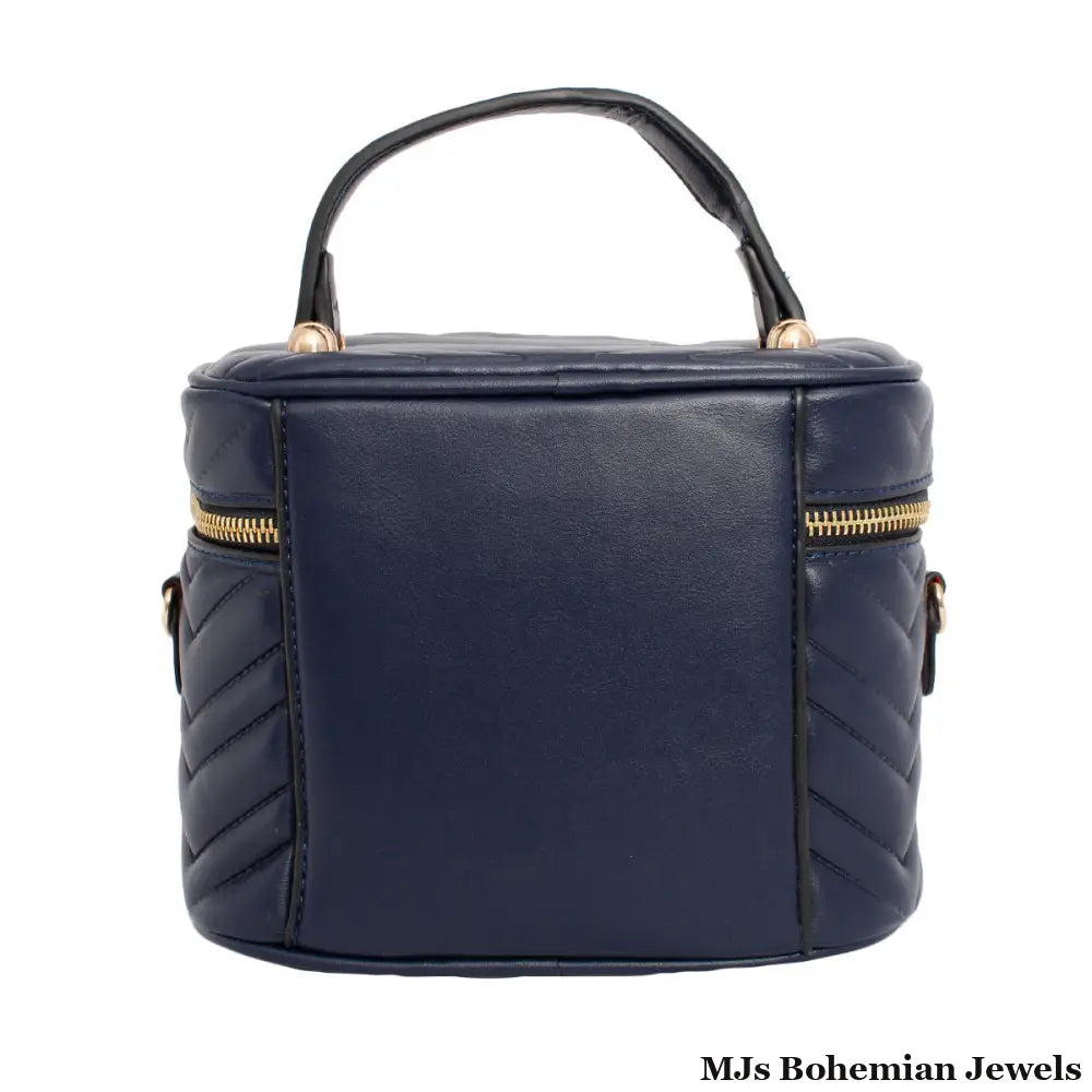 Purse Blue Vanity Case Crossbody for Women