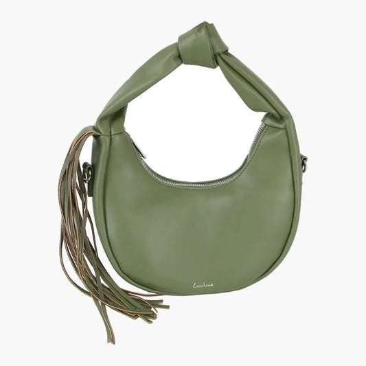Purse Green Round Fringe Shoulder Bag for Women