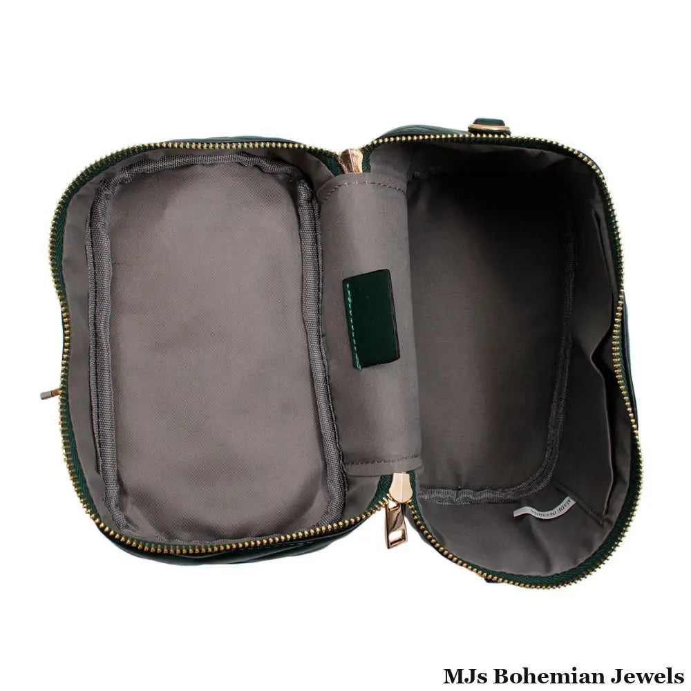 Purse Green Vanity Case Crossbody for Women