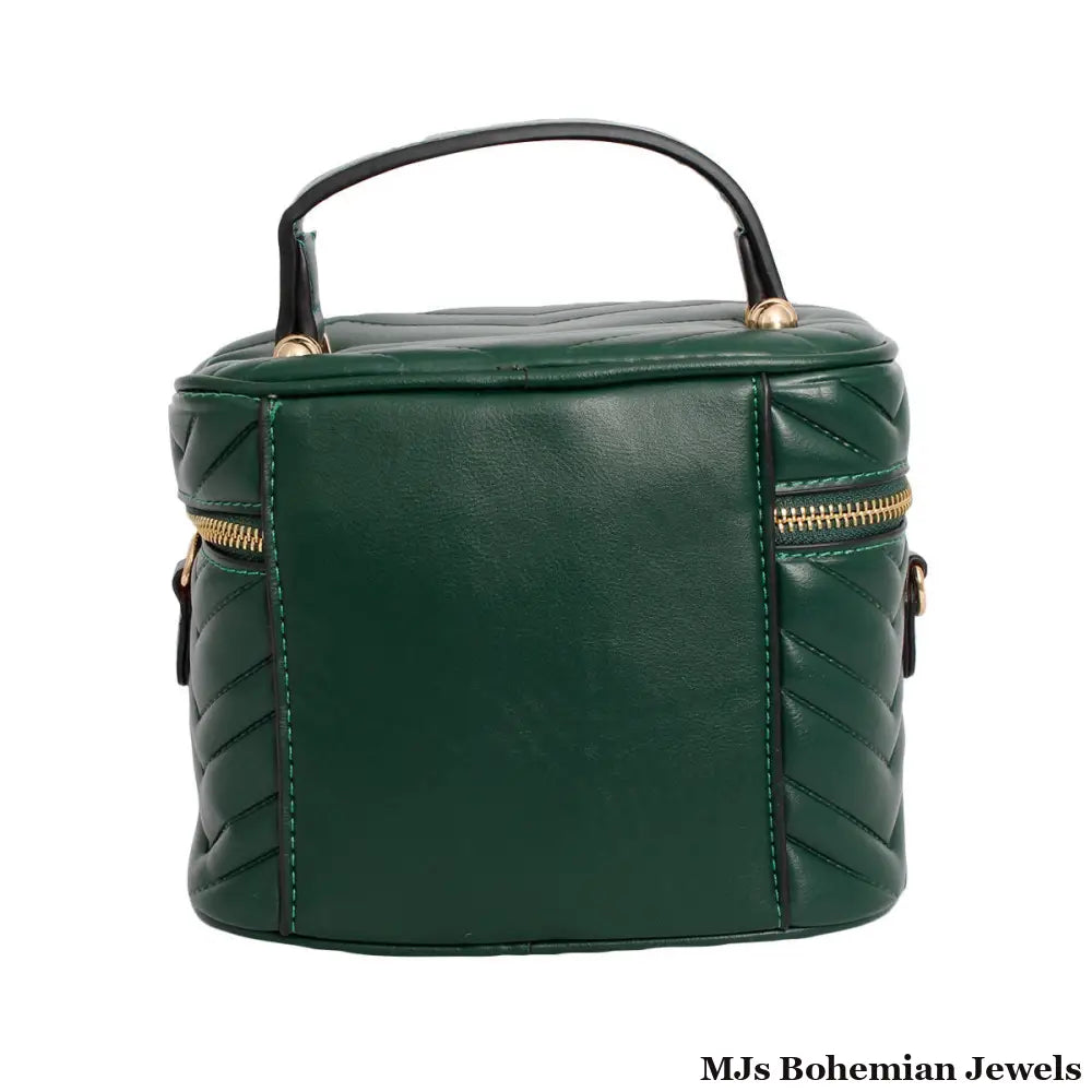 Purse Green Vanity Case Crossbody for Women