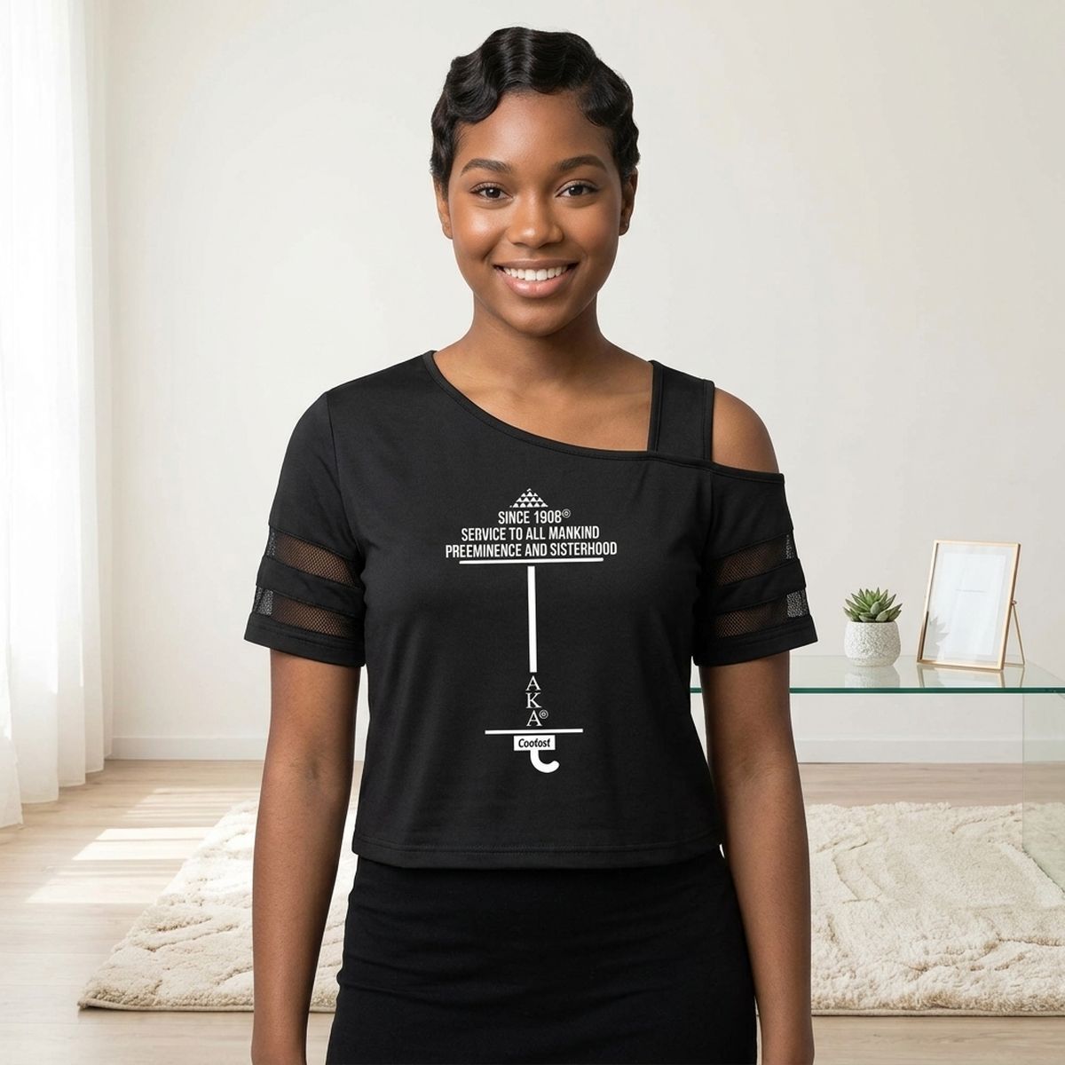 XLarge AKA Black Cold Shoulder Cutout Athletic Top