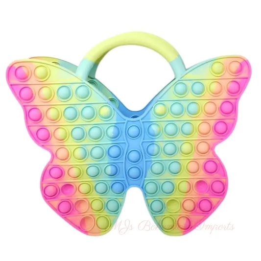 Rainbow Butterfly Bubble Pop Bag