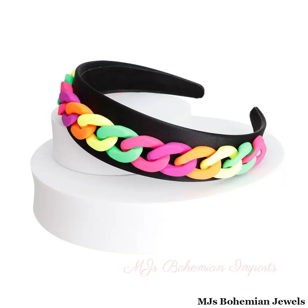 Rainbow Chain Link Headband