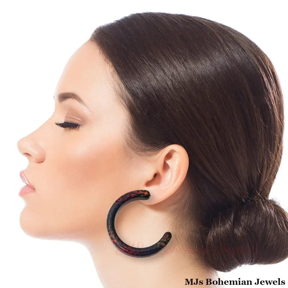 Rainbow Leopard Hoop Set