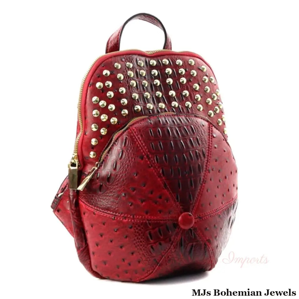 Red Baseball Hat Shaped Backpack