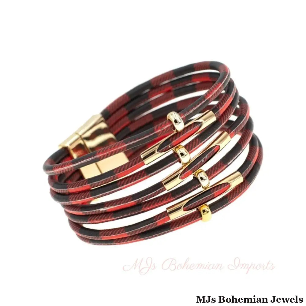 Red Buffalo Magnetic Bracelet