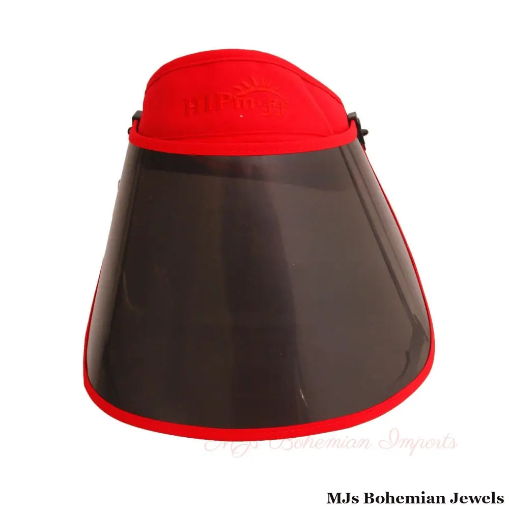 Red Face Shield Visor