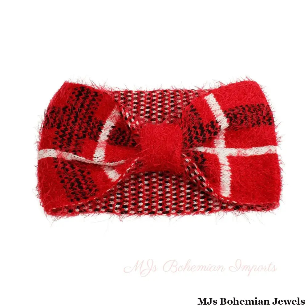 Red Plaid Headwrap