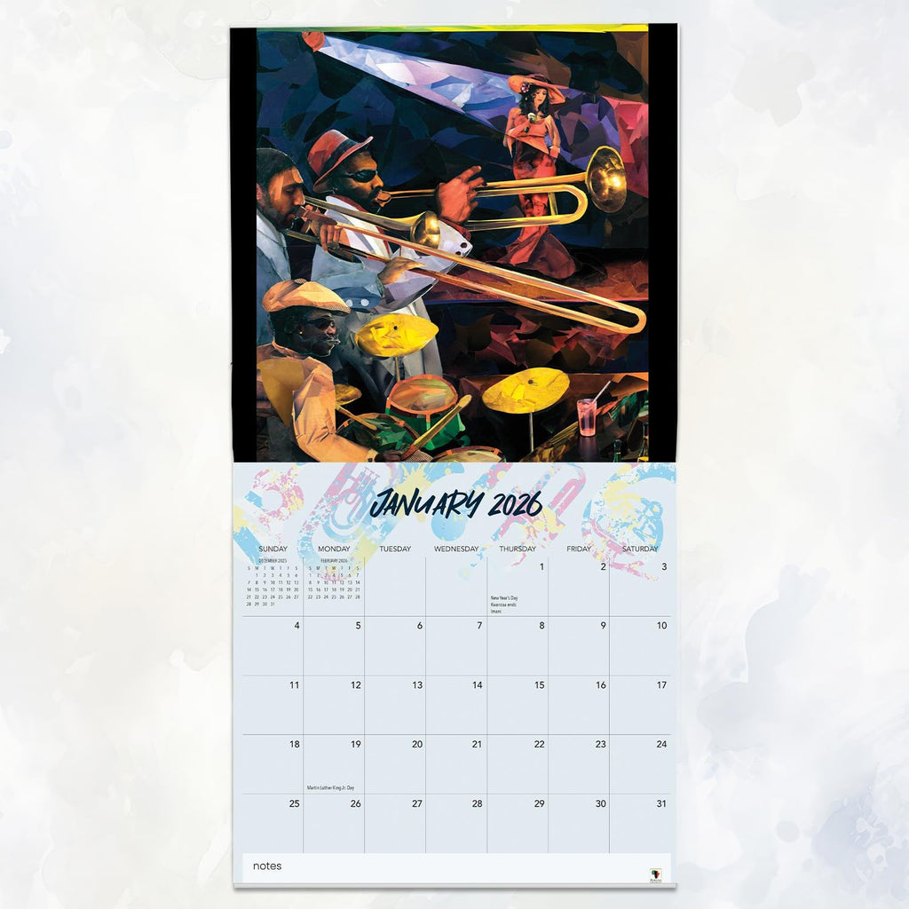 2026 All That Jazz Wall Calendar | FashionMojos.com