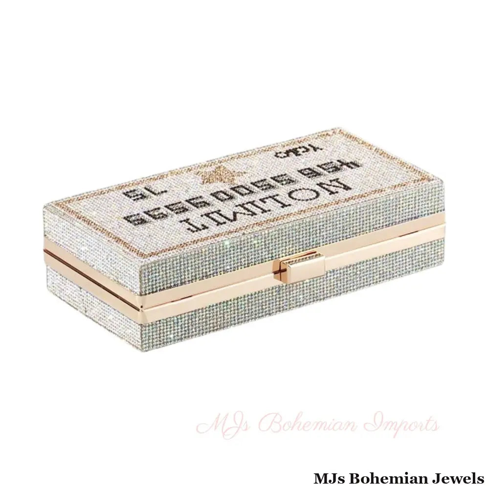 Silver Bling Credit Card Clutch