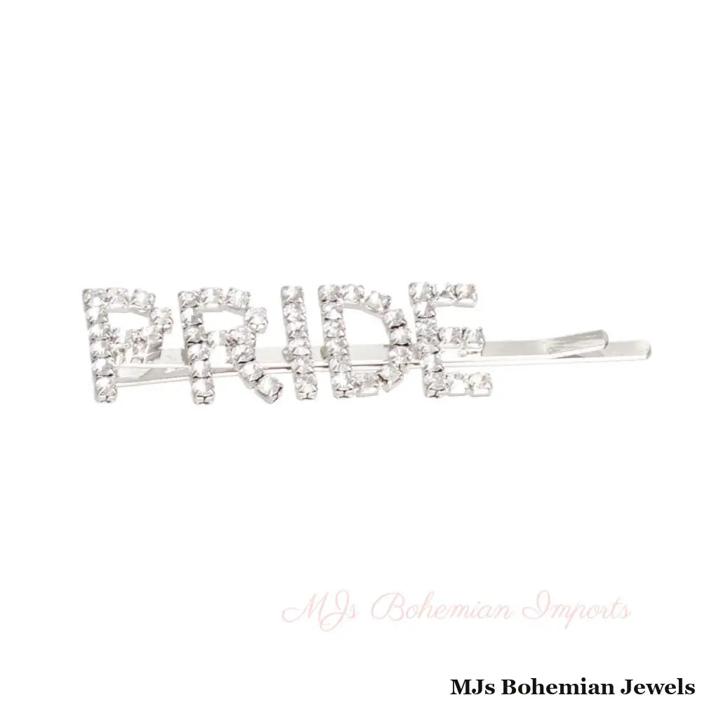 Silver PRIDE Sparkle Hair Pin