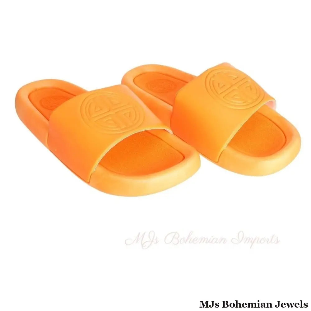 Size 9 Orange Cloud Slide