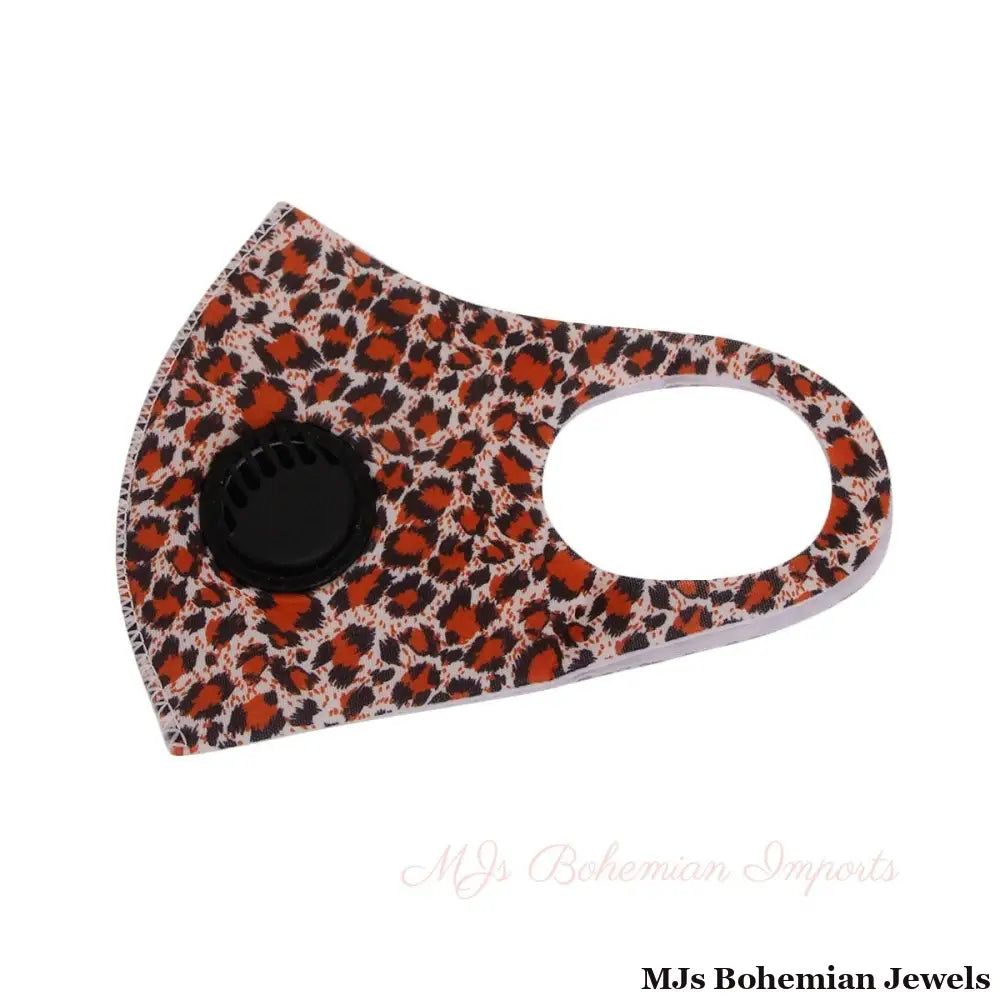 Skull Leopard Print Filter Mask