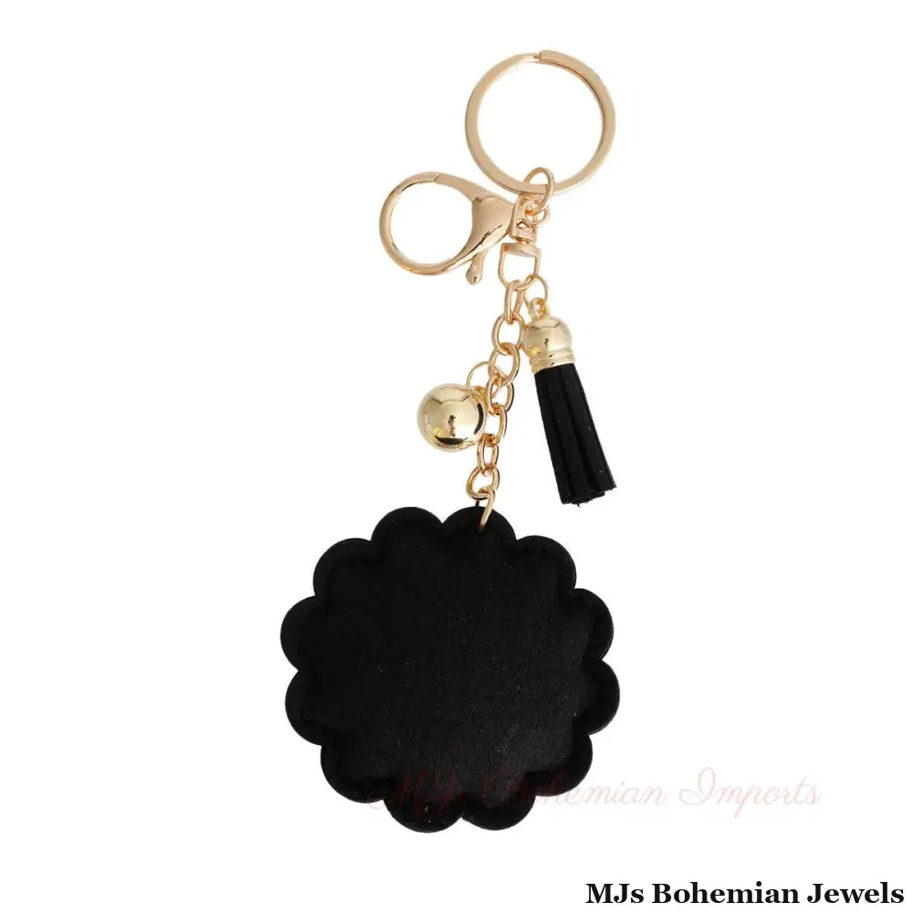 Smiley Face Flower Keychain