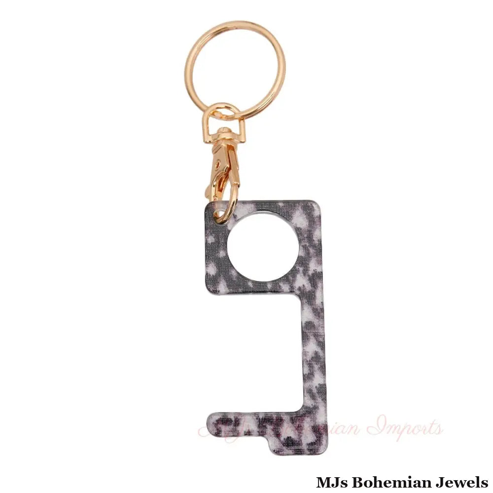 Snake Print Touchless Door Button Tool