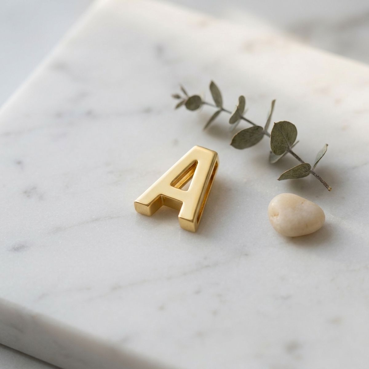 Letter A Gold Slide Letter Charm Sold Individually