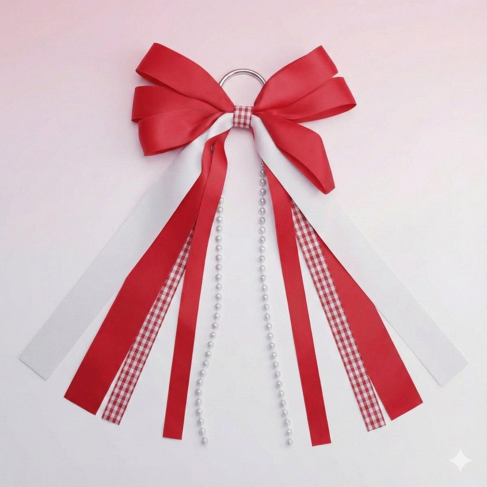 DST Boots on the Ground Red White Boot Bow