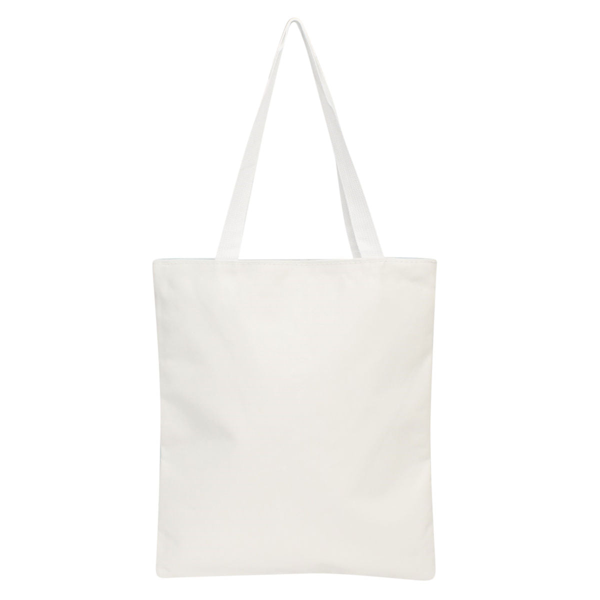 Canvas Tote Labubu Blue Zipper Shopper Bag