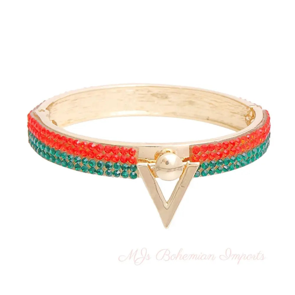 V for Victory: Gold Bracelet