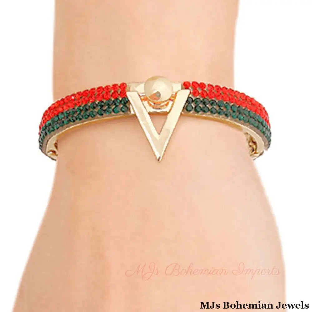 V for Victory: Gold Bracelet