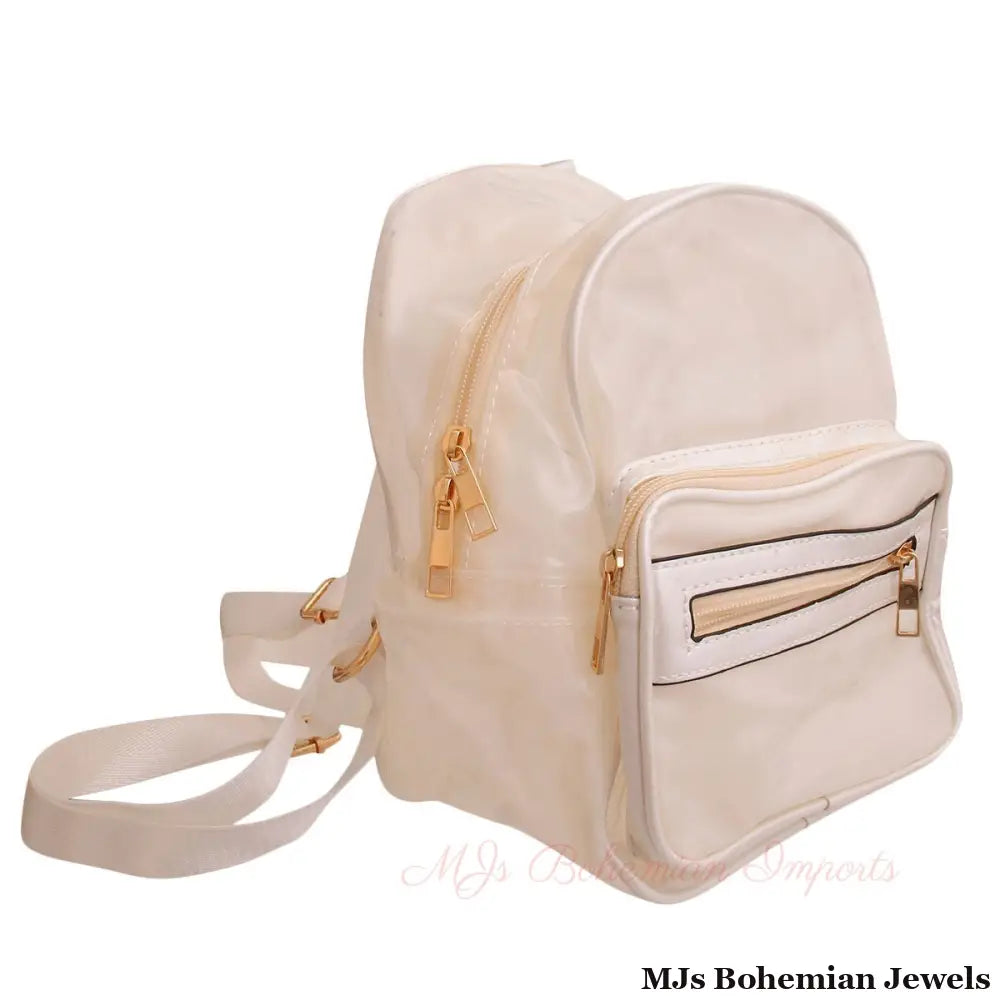 WhiteTransparent Backpack
