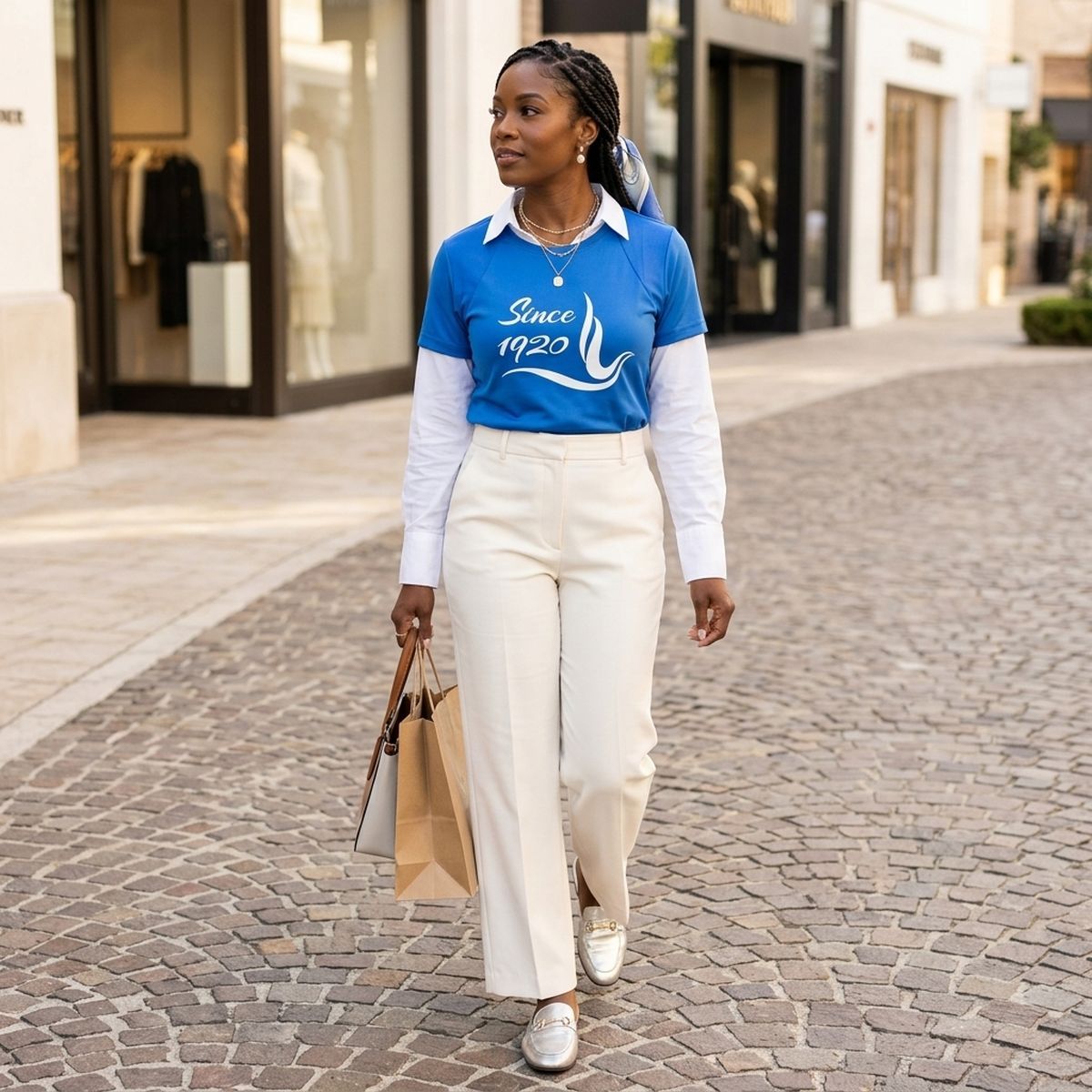 ZPB Medium Since 1920 Dove Blue Performance Tee