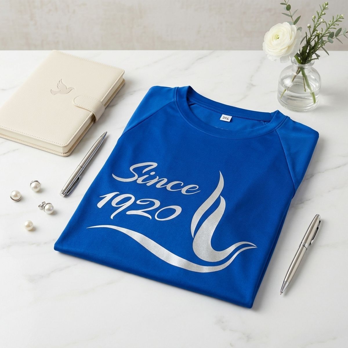 ZPB Medium Since 1920 Dove Blue Performance Tee