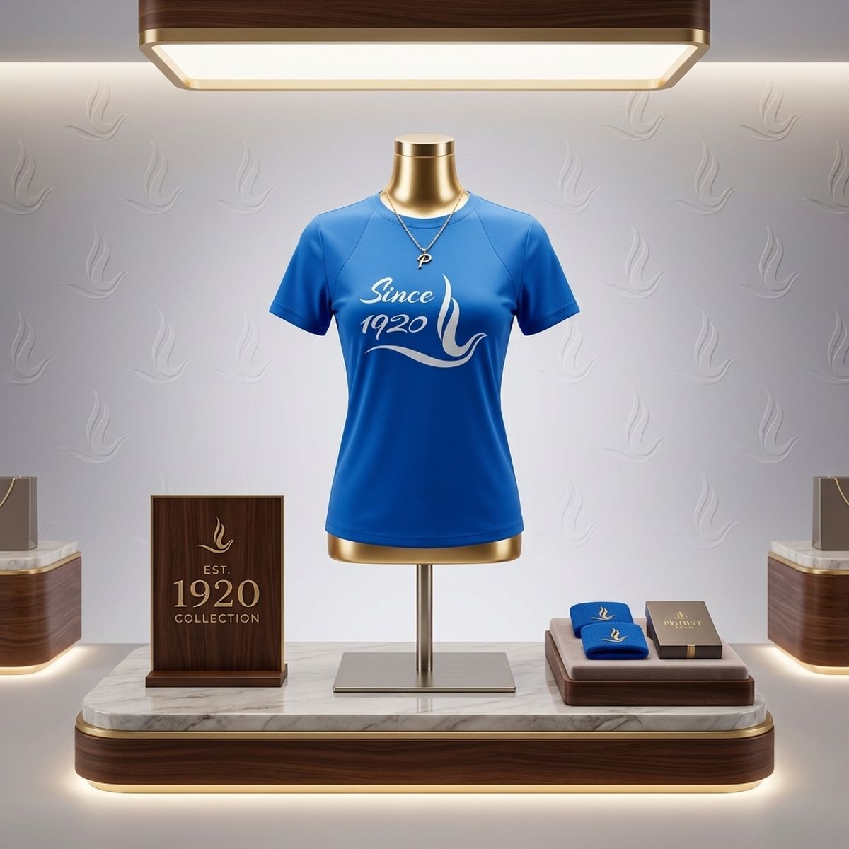 ZPB Small Since 1920 Dove Blue Performance Tee