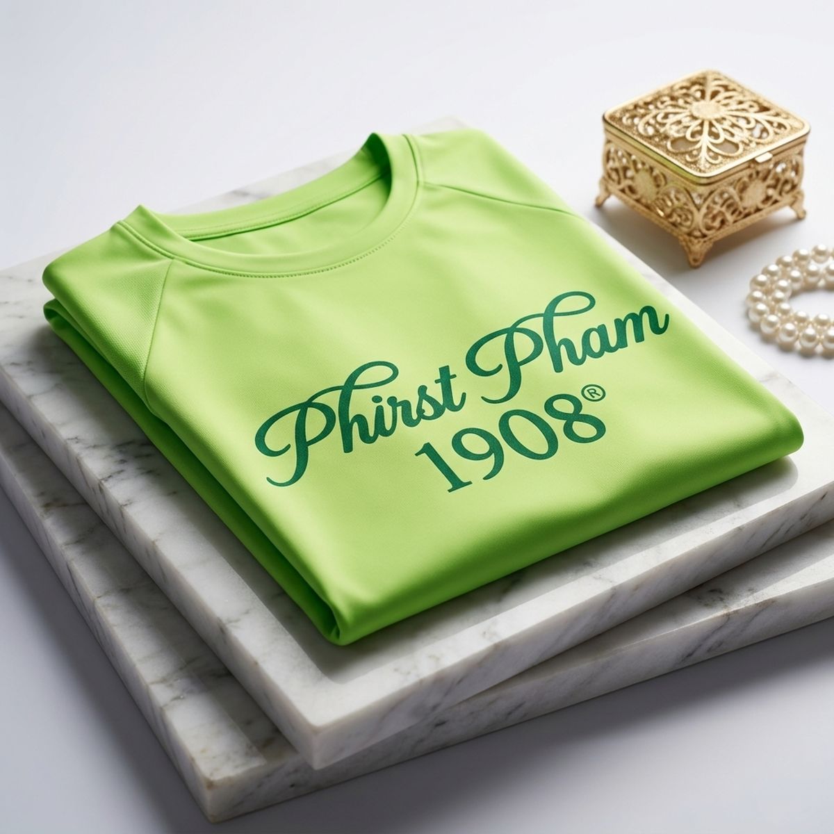 AKA Medium Phirst Pham 1908 Green Performance Tee