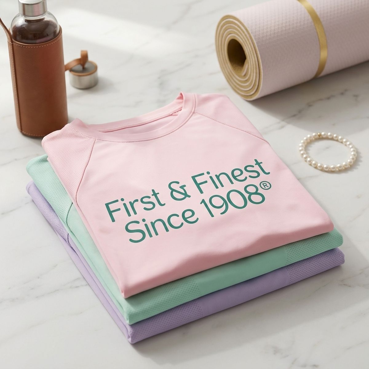 AKA Small First & Finest Pink Performance Tee
