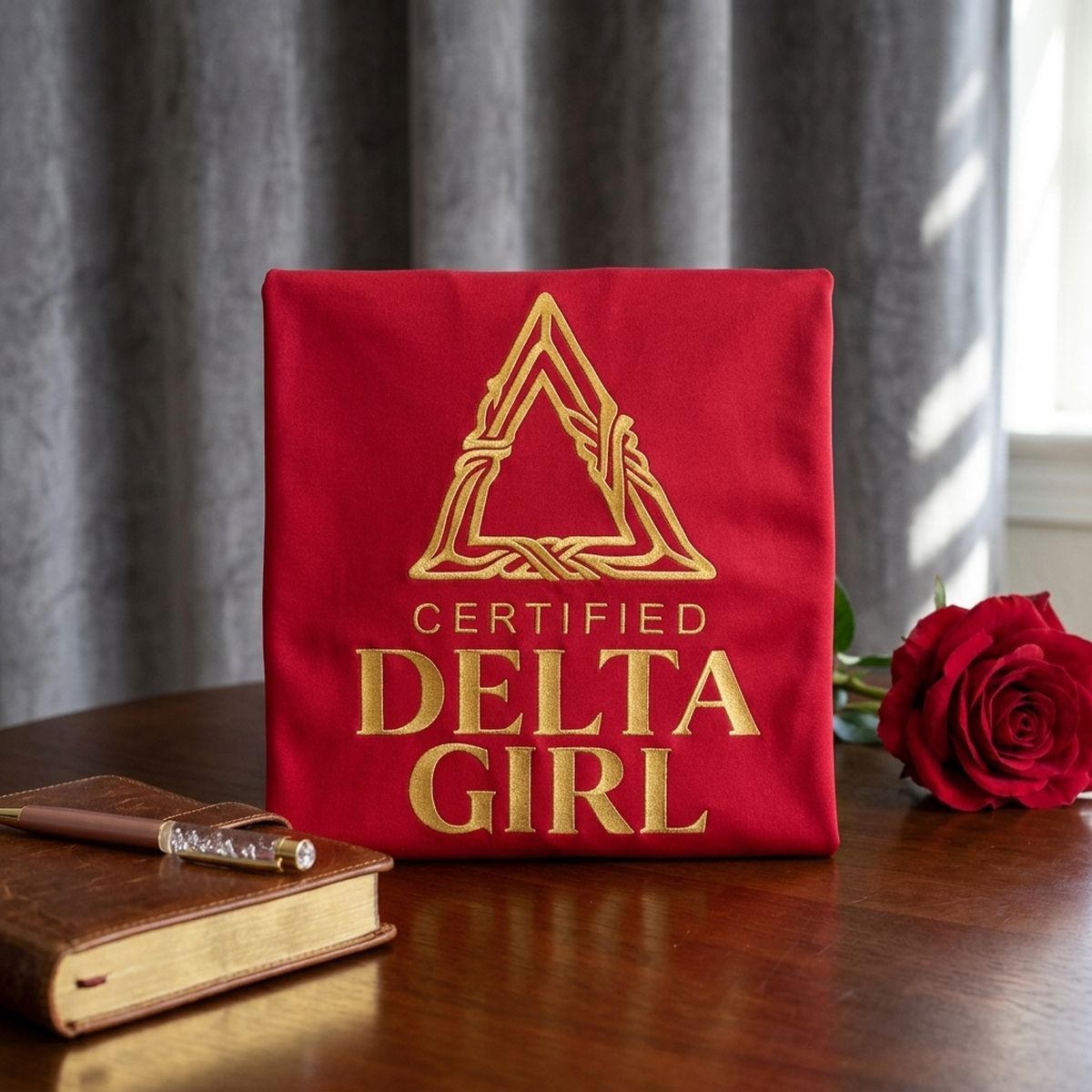 DST Certified XLarge Delta Girl Red Athletic Tee